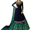 Delisa New Indian/Pakistani Eid Special Party/Ethnic wear Georgette Straight Ghagra Style Salwar for Womens LTT XXL-46