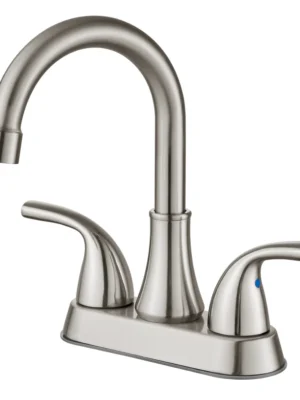 GOTONOVO Bathroom Sink Faucet 4 Inch Centerset Lavatory Basin Mixer Tap Double Hole Two Handle