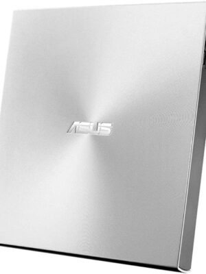 ASUS ZenDrive Silver 13mm External 8X DVD/ Burner Drive +/-RW with M-Disc Support, Compatible with both Mac & Windows and Nero BackItUp for Android devices (USB 2.0 & Type-C cables included)