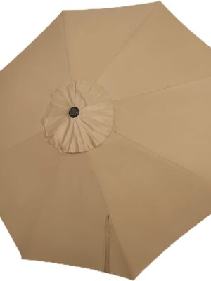 Blissun 9ft Patio Umbrella Replacement Canopy, Market Umbrella Top, Outdoor Table Umbrella Canopy for 8 Ribs, Canopy Only