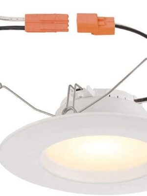 (QTY OF 2) Commercial Electric 5 & 6 in. White Recessed LED Trim T65