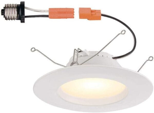 (QTY OF 2) Commercial Electric 5 & 6 in. White Recessed LED Trim T65