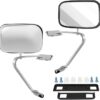 SCITOO Left/Driver Right/Passenger Manual Side View Mirrors Fit for 1980-1992 For Ford For F150 For F-250 For F-350, 1993 1995 For F150 For F-350,1994 For F-350 Truck Pickup Pair Set ABS Plastic