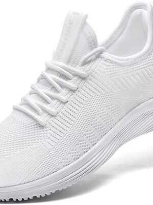 Lamincoa Womens Walking Shoes Slip On Lightweight Memory Foam Cheer Sneakers for Tennis Gym Running Workout Yoga