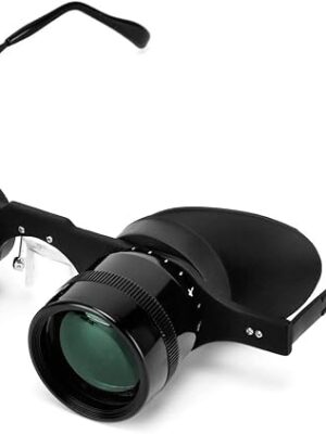 Professional Hands-Free Binocular Glasses for Fishing, Bird Watching, Sports, Concerts, Theater, Opera, TV, Sight Seeing, Hands-Free Opera Glasses for Adults (Green Film Optics)-Upgraded