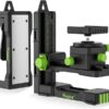 Huepar Fine-tuning Bracket Laser Level Mount, Multifunctional Magnetic Pivoting Base with Adjustable Spring Clip, 360° Rotation-alternative to a standard 1/4\" and 5/8\" thread & Height Adjustment-PV11+