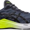 ASICS Men's DYNABLAST 3 Running Shoes BLACK/LIME ZEST- SIZE 10US