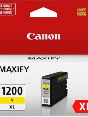 Canon PGI-1200XL Yellow Ink Tank Compatible to Printer MB2120, MB2720, B2020, MB2320 ( 1200-C INCLUDED)