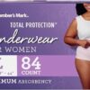 Members Mark Total Protection Underwear for Women, Large (84 Count)