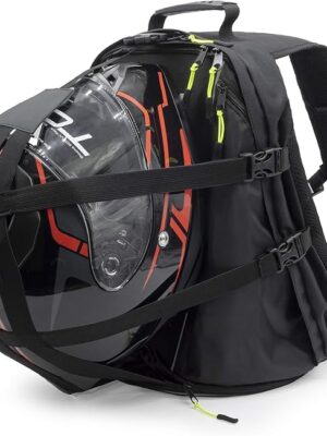 VCAN Motorcycle Helmet Holder Black Backpack Cycling Hiking Helmet catch Bag, also fit Basketball Football Soccer Backpack, Shoulder Bag