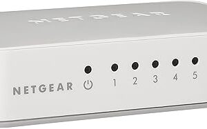 (QTY OF 2) NETGEAR 5-Port Fast Ethernet 10/100 Unmanaged Switch (FS205)