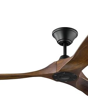 Monte Carlo 3MAVR60BK Maverick Energy Star 60" Outdoor Ceiling Fan with Remote Control, 3 Balsa Wood Blades, Black