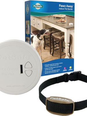 PetSafe Pawz Away Indoor Pet Barrier with Adjustable Range – Dog and Cat Proofing – Keep Pets Off Furniture – Wireless Pet Gate for Off Limits Areas– Battery-Operated – for Pets 5 lbs. and Up