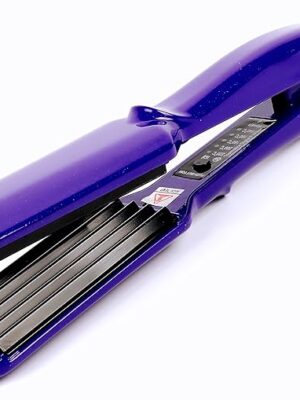 MBHAIR Ceramic Crimper Iron for Volumizing Fluffy Hairstyle, Corrugation Crimper Hair Iron, Anti Static Ceramic Hair Crimping Iron Adjust Temperature (Purple)