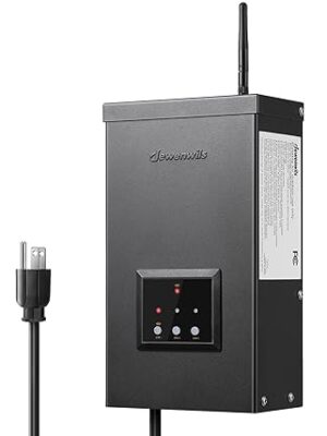 DEWENWILS Smart Low Voltage Landscape Transformer 300W, 3 Independent Outputs, 120V AC to 12V/14V AC, Landscape Lighting Transformer with Schedule & Timer, Work with Alexa & Google Assistant