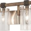 Minka Lavery Wall Light Fixtures 4632-106 Bridlewood Bath Vanity Lighting, 2-Light 120 Watts, Stone Grey