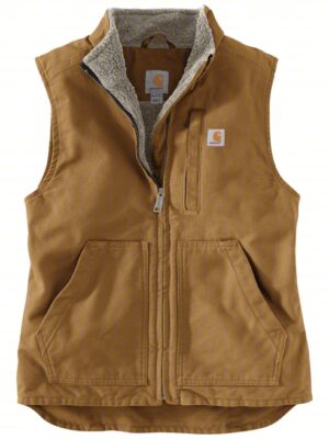 CARHARTT Insulated Vest: XL, 46 in Max Chest Size- Insulated for Cold Conditions, Zipper