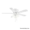 Clarkston II 44 in. LED Indoor White Ceiling Fan with Light Kit