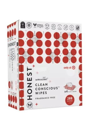 The Honest Company Plant-Based Baby Wipes - RED-y to Celebrate - 288ct
