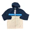 WP Weatherproof Men's Full Zip Lightweight Hooded Rain Jacket (Blue Colorblock,  SIZE LARGE- NWT)