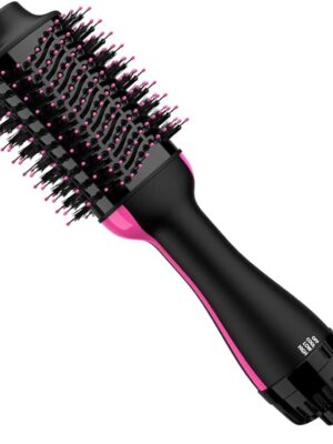 Hair Dryer Brush Blow Dryer Brush in One 4 in 1 Styling Tools with Ceramic Oval Barrel, and Styler Volumizer, Hot Air Straightener Brush for All Hair Types