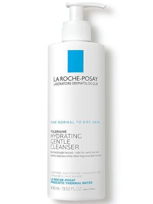 La Roche-Posay Toleriane Hydrating Gentle Face Cleanser | Hydrating Facial Cleanser With Niacinamide + Ceramides | Daily Face Wash For Dry Skin To Normal Skin | Sensitive Skin Tested | Fragrance Free