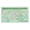 Wireless Keyboard Multi-Device, Bluetooth and 2.4G Dual Mode, Switch to 3 Devices for Cellphone, Tablet, PC, Smart TV, MacBook iOS Android Windows, Green