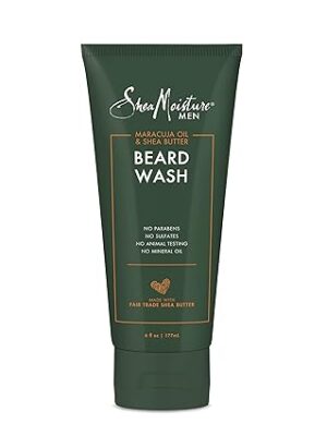 SheaMoisture Beard Wash for a Full Beard Maracuja Oil & Shea Butter to Deep Clean and Refresh Beards 6 oz 3pk