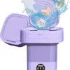 Portable Washing Machine, 10L Folding Mini Washer with 3 Modes Deep Cleaning FOR TRAVEL/CAMPER/RV