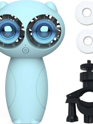 Mini Portable Stroller Fan with Aromatherapy, 360° Swivel Universal Clip Detachable, 3 in 1 Small Handheld Fans, USB Rechargeable Clip Fan, 6000mAh Battery Operated Personal Fan 3 Wind Speeds