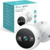 Kasa Smart 2K QHD Security Camera Outdoor Wired, IP65, Starlight Sensor & 98Ft Night Vision, Motion/Person Detection, 2 Way Audio w/Siren, Cloud/SD Card Storage, Alexa &Google Home Compatible(KC420WS)