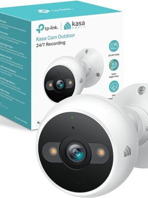 Kasa Smart 2K QHD Security Camera Outdoor Wired, IP65, Starlight Sensor & 98Ft Night Vision, Motion/Person Detection, 2 Way Audio w/Siren, Cloud/SD Card Storage, Alexa &Google Home Compatible(KC420WS)