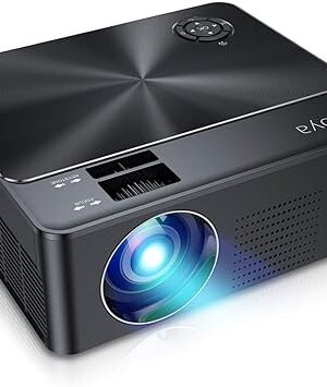 XIAOYA Projector, HD Movie Projector Support 1080P 4000 Lumens Home Theater Projector with HiFi Speaker, Compatible with HDMI USB VGA AV SD Smartphone PC Laptop PS3 PS4(deep black)