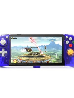 RETROFLAG Handheld Controller Compatible with Nintendo Switch LCD/Switch OLED, One-Piece Joypad, Plug and Play Motion Control and Dual Motor Vibration and PD Fast Charge