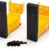 DEWALT Cord Minder Bracket 2-Piece Storage Rack Accessory Set, Compatible with 4 and 6-foot Storage Racks, 50-lb Load Capacity for Set, Spring-Loaded, Locking Pins Included, Powder-Coated