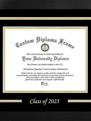 Campus Images Class of 2023 Single Mat 10w x 8h Gold Embossed Diploma Frame