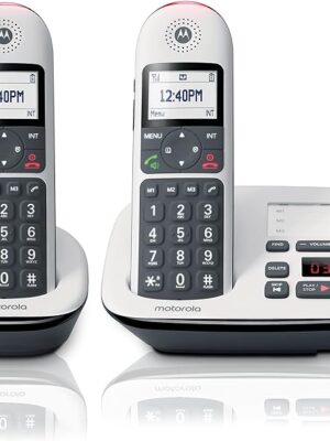 Motorola CD5012 CD5 Series Digital Cordless Telephone with Answering Machine (2 Handsets)