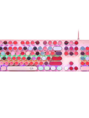 Redragon K228 104 keys Full Size Mechanical Gaming Keyboard Rainbow Backlit Blue switch Mechanical Keyboard