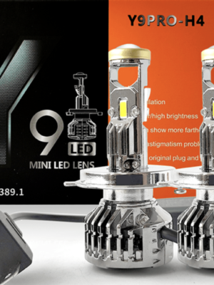 Y9 Pro Car LED Headlights LED Car Headlight 6500K Mini Lens IP67 Waterproof Lighting for 12V 24V Vehicles