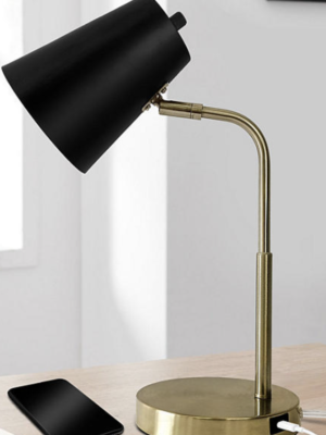 LAMPz 15.5in Desk Lamp, BLACK