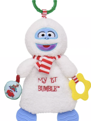 (QTY OF 3) Rudolph the Red-Nosed Reindeer 10" Bumble Crib Activity toy with Teether - Christmas