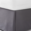(QTY OF 2) Solid Bedskirt - Room Essentials- DARK GREY