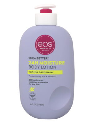 eos Shea Better Body Lotion, Vanilla Cashmere, 24H Moisture Skin Care, 16 fl oz
