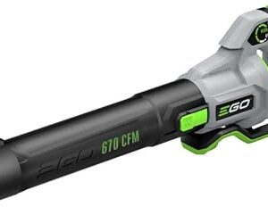 EGO LB6703 670 CFM 180 MPH 56V Lithium-Ion Cordless Electric Variable-Speed Blower Kit with 4.0Ah Battery and 320W Charger Included, Black