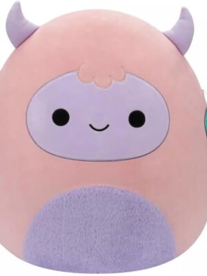 Squishmallows Original 11-Inch Ronalda Pink and Purple Yeti Plush Toy Official