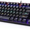 Redragon K552 Mechanical Gaming Keyboard RGB LED Rainbow Backlit Wired Keyboard with Red Switches for Windows Gaming PC (87 Keys, Black)