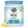 Tasty Organic Vanilla Meal Replacement Shake Vegan - Garden of Life - 20g Complete Plant Based Protein, Greens, Rice Protein, Pro & Prebiotics for Easy Digestion – Non-GMO, Gluten-Free, 1.2 LB- EXP. 11/11/2024