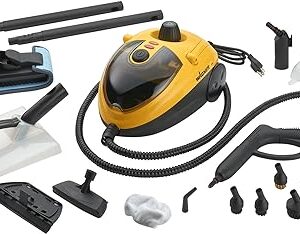Wagner Spraytech 0282014 915e On-Demand Steam Cleaner & Wallpaper Removal, Multipurpose Power Steamer, 19 ACCESSORIES Included (Some Pieces Included in Storage Compartment) For Floor