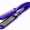 MBHAIR Ceramic Crimper Iron for Volumizing Fluffy Hairstyle, Corrugation Crimper Hair Iron, Anti Static Ceramic Hair Crimping Iron Adjust Temperature (Purple)