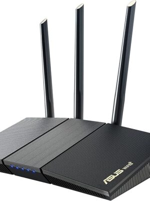 ASUS RT-AX1800S Dual Band WiFi 6 Extendable Router, Subscription-Free Network Security, Parental Control, Built-in VPN, AiMesh Compatible, Gaming & Streaming, Smart Home